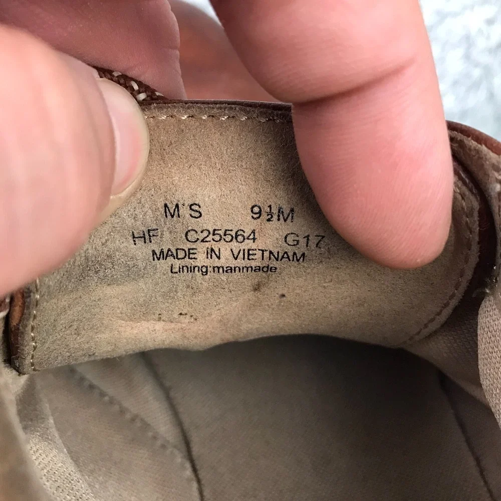 Cole Haan Original GrandChukka Boots Mens 9.5M Brown Patina Leather Shoes C25564